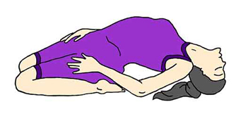 Supta Vajrasana Supine Thunderbolt