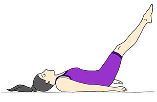 Uttanpadasana Raised Leg Pose