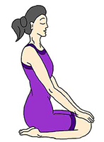 Vajrasana Thunderbolt Pose